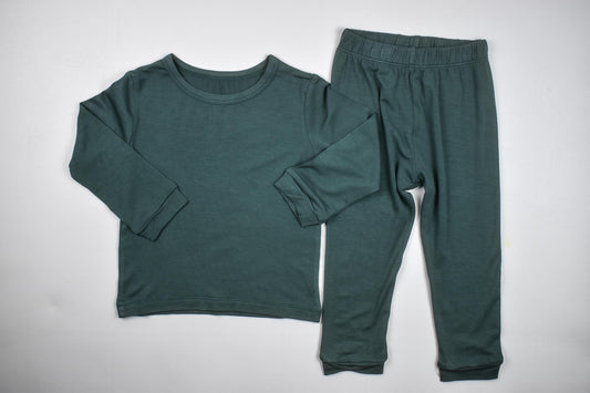 Long Sleeve and Pants 2 piece set in "Emerald" ***Restocking Soon***